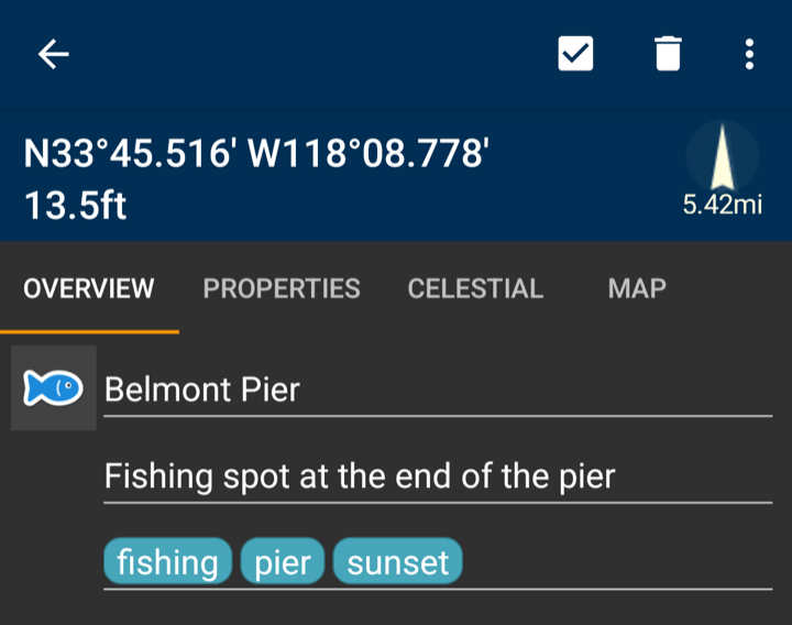 Edit Waypoint