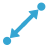 Zoom leg icon